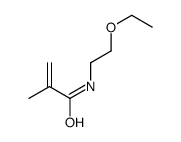 N-(2-ethoxyethyl)-2-methylprop-2-enamide结构式