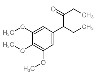 3-Hexanone,4-(3,4,5-trimethoxyphenyl)- Structure