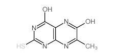 4,6-Pteridinedione,1,2,3,5-tetrahydro-7-methyl-2-thioxo- (9CI) structure