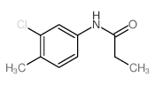 Propanamide,N-(3-chloro-4-methylphenyl)- Structure