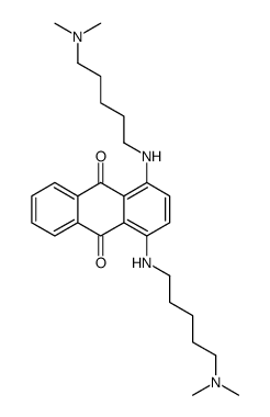 1,4-Bis((5-(dimethylamino)pentyl)amino)-9,10-anthracenedione structure