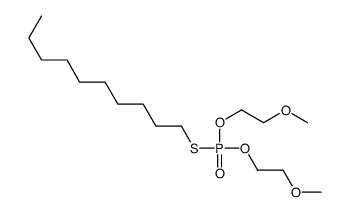 1-[bis(2-methoxyethoxy)phosphorylsulfanyl]decane Structure