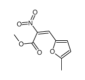 methyl (Z)-3-(5-methylfuran-2-yl)-2-nitroprop-2-enoate结构式