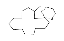 8-Methyl-1,5-dithiaspiro[5.14]eicosane结构式