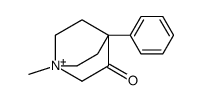 1-methyl-4-phenyl-1-azoniabicyclo[2.2.2]octan-3-one Structure