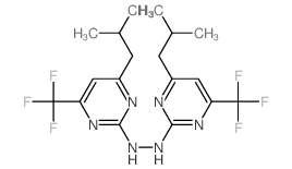2(1H)-Pyrimidinone,4-(2-methylpropyl)-6-(trifluoromethyl)-,[4-(2-methylpropyl)-6-(trifluoromethyl)-2-pyrimidinyl]hydrazone (9CI)结构式