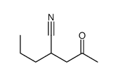 Pentanenitrile, 4-oxo-2-propyl- (9CI) Structure