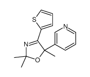 2,2,5-trimethyl-5-pyridin-3-yl-4-thiophen-2-yl-1,3-oxazole Structure