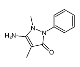 5-amino-1,4-dimethyl-2-phenylpyrazol-3-one Structure