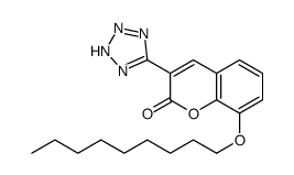 8-nonoxy-3-(2H-tetrazol-5-yl)chromen-2-one结构式