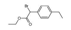 Brom-(4-ethyl-phenyl)-essigsaeure-ethylester结构式