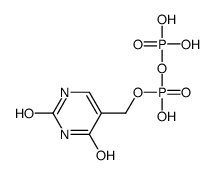 5-((hydroxymethyl)-O-pyrophosphoryl)uracil structure