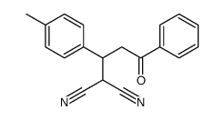 2-[1-(4-methylphenyl)-3-oxo-3-phenylpropyl]propanedinitrile Structure