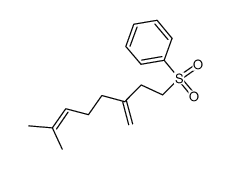 ((7-methyl-3-methyleneoct-6-en-1-yl)sulfonyl)benzene结构式