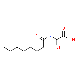 Acetic acid,hydroxy[(1-oxooctyl)amino]- (9CI) structure