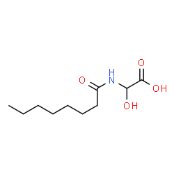 Acetic acid,hydroxy[(1-oxooctyl)amino]- (9CI) Structure