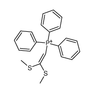 (2,2-bis(methylthio)vinyl)triphenylphosphonium Structure