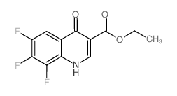 Ethyl 6,7,8-trifluoro-1,4-dihydro-4-oxoquinoline structure