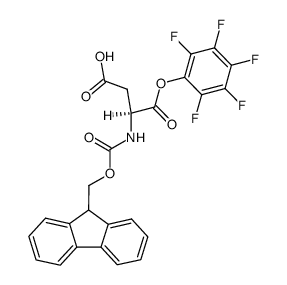 Nα-Fmoc-L-Asn-OPfp结构式