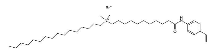 dimethyl-n-hexadecyl<10-(p-vinylcarboxanilido)decyl>ammonium bromide结构式