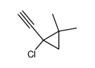 Cyclopropane, 1-chloro-1-ethynyl-2,2-dimethyl- (9CI) structure