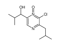 2-chloro-6-(1-hydroxy-2-methylpropyl)-3-isobutylpyrazine 1-oxide结构式