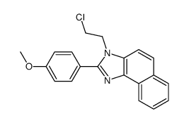 3-(2-chloroethyl)-2-(4-methoxyphenyl)benzo[e]benzimidazole结构式