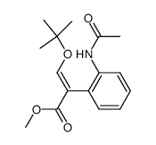 methyl (E)-2-(2-acetamidophenyl)-3-(tert-butoxy)acrylate Structure