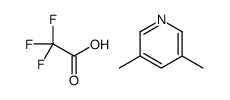 3,5-dimethylpyridine,2,2,2-trifluoroacetic acid结构式