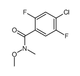 4-chloro-2,5-difluoro-N-methoxy-N-methylbenzamide Structure
