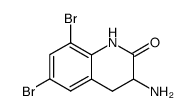 3-amino-6,8-dibromo-3,4-dihydro-1H-quinolin-2-one Structure