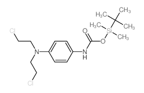 (dimethyl-tert-butyl-silyl) N-[4-[bis(2-chloroethyl)amino]phenyl]carbamate Structure