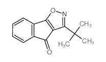 3-tert-Butyl-4H-indeno(2,1-d)isoxazol-4-one Structure