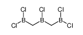 dichloro-[[chloro(dichloroboranylmethyl)boranyl]methyl]borane Structure