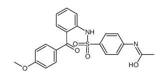 N-[4-[[2-(4-methoxybenzoyl)phenyl]sulfamoyl]phenyl]acetamide结构式