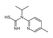 (9CI)-N-(1-甲基乙基)-N-(5-甲基-2-吡啶)-硫脲结构式