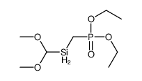 diethoxyphosphorylmethyl(dimethoxymethyl)silane Structure
