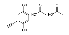 acetic acid,2-ethynylbenzene-1,4-diol结构式