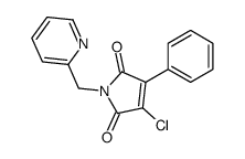 3-chloro-4-phenyl-1-(pyridin-2-ylmethyl)pyrrole-2,5-dione Structure