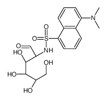 5-(dimethylamino)-N-[(2R,3R,4R,5R)-3,4,5,6-tetrahydroxy-1-oxohexan-2-yl]naphthalene-1-sulfonamide结构式