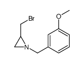 2-(bromomethyl)-1-[(3-methoxyphenyl)methyl]aziridine结构式