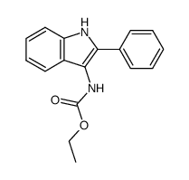 ethyl 2-phenylindole-3-carbamate Structure