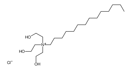 tris(2-hydroxyethyl)-tetradecylazanium,chloride结构式