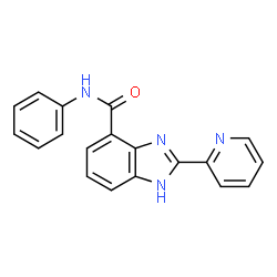 2-(Pyridin-2-yl)-N-phenyl-1H-benzimidazole-4-carboxamide结构式