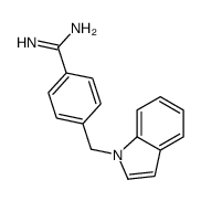 1-(4-amidinobenzyl)indole结构式