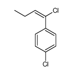 1-chloro-4-(1-chlorobut-1-enyl)benzene结构式