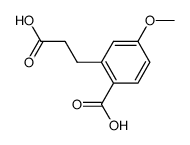 3-(2-Carboxy-5-methoxy-phenyl)-propionsaeure Structure