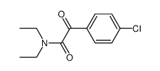 N,N-diethyl-4-chloro-α-oxo-benzeneacetamide结构式
