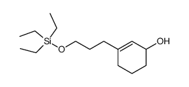 3-(3-((triethylsilyl)oxy)propyl)-2-cyclohexenol结构式