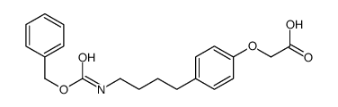 2-[4-[4-(phenylmethoxycarbonylamino)butyl]phenoxy]acetic acid Structure